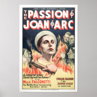 Affiche La passion de Jeanne d'Arc Movie Publicité promoti
