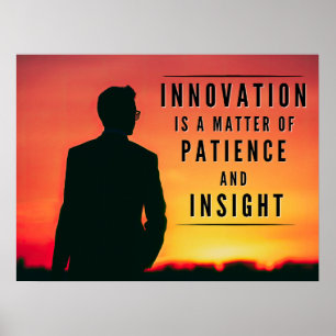 Affiche La patience de l'innovation - Inspirationnel