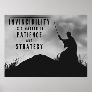Affiche La patience de l'invincibilité - Inspirationnel