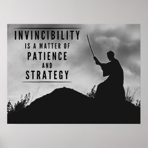 Affiche La patience de l'invincibilité - Inspirationnel