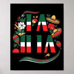 Affiche La patronne cinq mai drôle mexicaine maman fête de