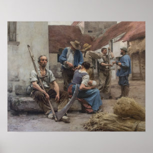 Affiche La Paye des Moissonneurs – Lhermitte, 1882