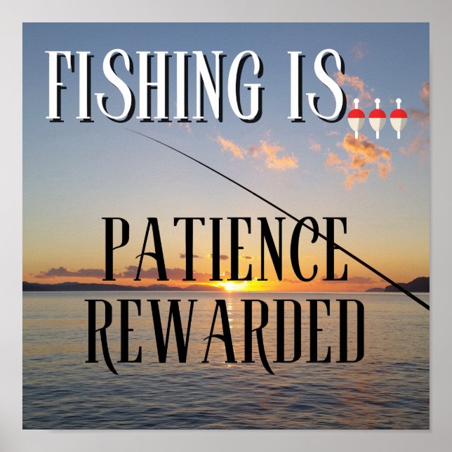 Affiche La Pêche Est... Patience récompensée (Devant)