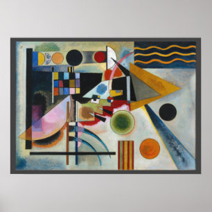 Affiche La peinture Abstraite en ébullition de Kandinsky