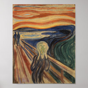 Affiche La peinture de cri perçant - Edvard Munch - 1910