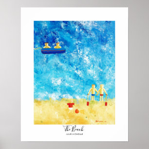 Affiche La peinture de la plage