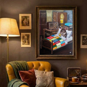 Affiche La peinture de l'émission de minuit par Alfred Fox