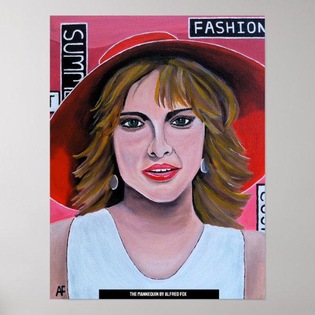 Affiche La peinture de mannequin par Alfred Fox (Devant)