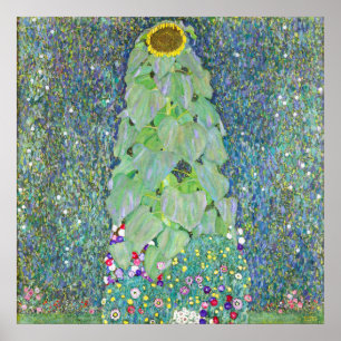 Affiche La peinture de tournesol de Gustav Klimt
