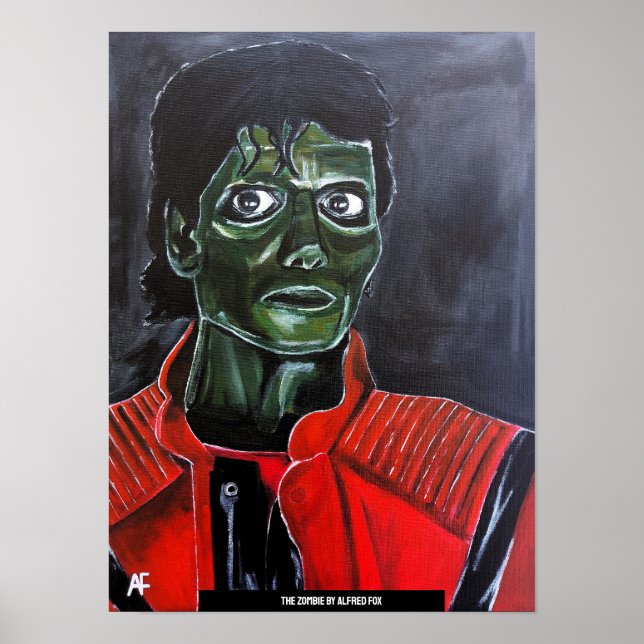 Affiche La peinture de zombie par Alfred Fox (Devant)