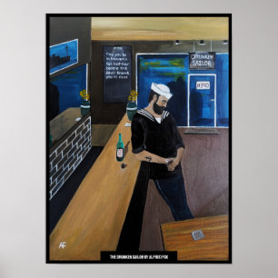 Affiche La Peinture du Marin Ivre par Alfred Fox