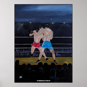 Affiche La peinture Les Boxeurs par Alfred Fox