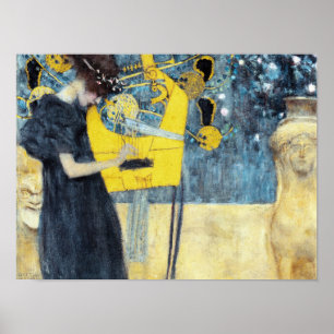 Affiche La peinture musicale de Gustav Klimt