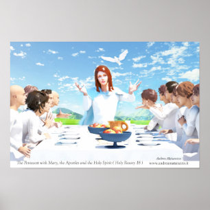Affiche La Pentecôte - Marie, les Apôtres et le Saint-Espr