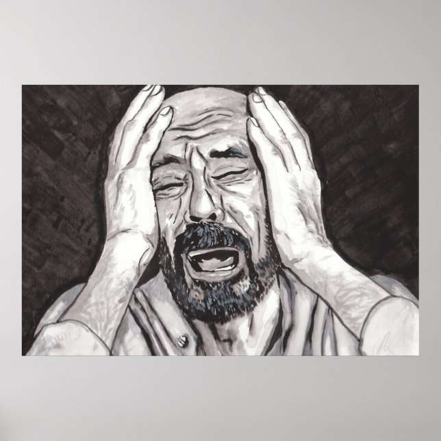 Affiche La perte d'un être cher, la tristesse (Devant)