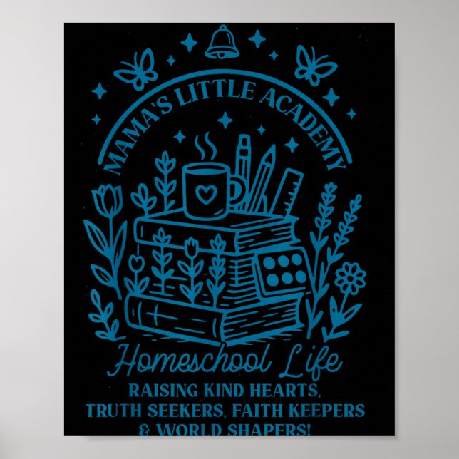 Affiche la petite académie de maman vie de scolarisation à (Devant)