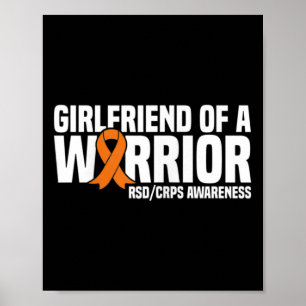 Affiche La Petite Amie D'Un Guerrier Orange Ribbon Rsdcrps
