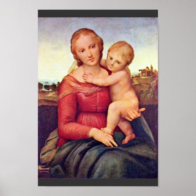 Affiche La Petite Madonna À La Poupée Par Raffael (Devant)