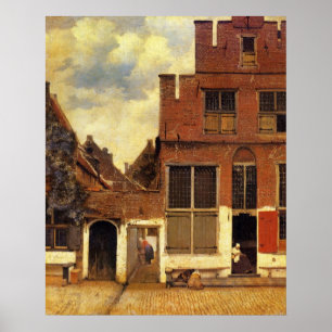 Affiche La petite rue de Johannes Vermeer