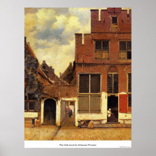 Affiche La petite rue de Johannes Vermeer