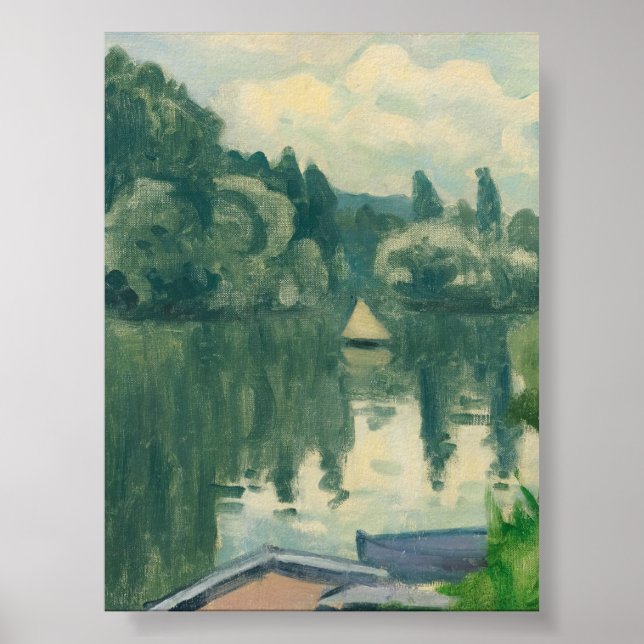 Affiche La Petite Voile À Poissy Albert Marquet (Devant)