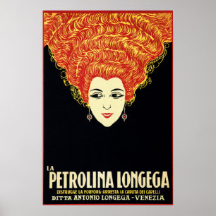 Affiche La PETROLINA LONGEGA 1920 Shampooing Annonce