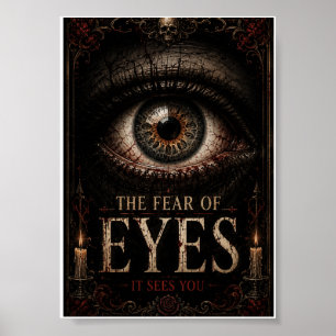 Affiche La Peur Des Yeux Gothique Halloween