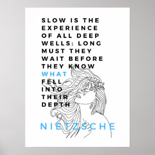 Affiche La philosophie de l'âme profonde cite Nietzsche