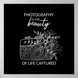 Affiche La Photographie Est La Beauté De La Vie Capturée