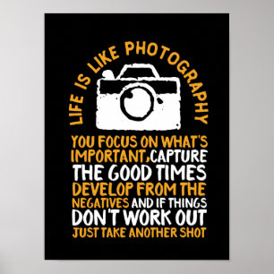 Affiche La photographie motivationnelle se concentre sur c