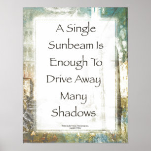 Affiche La Piazza de Sunbeam Prayer by St. Francis