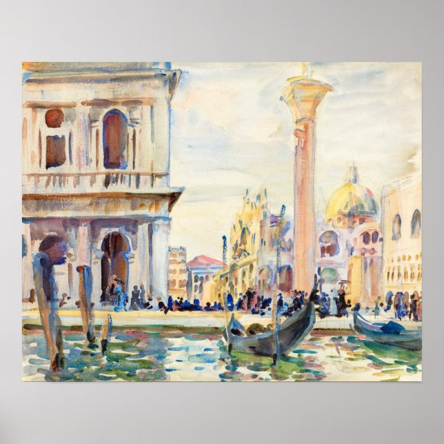 Affiche La Piazzetta (vers 1911) par John Singer Sargent (Devant)
