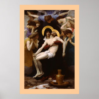 Affiche La Pieta de Bouguereau
