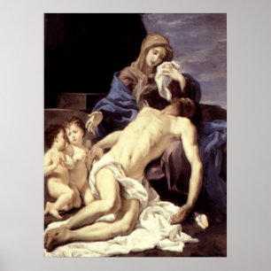 Affiche La Pieta - Lamentation du Christ - Baciccio