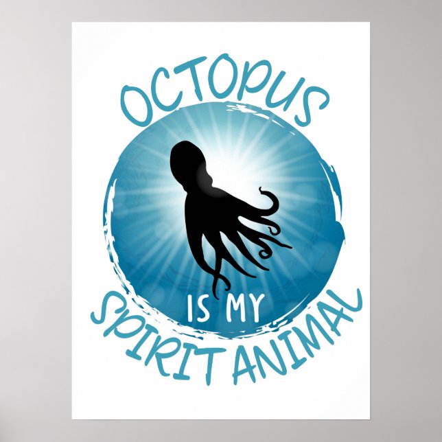 Affiche La pieuvre est mon esprit animal (Devant)