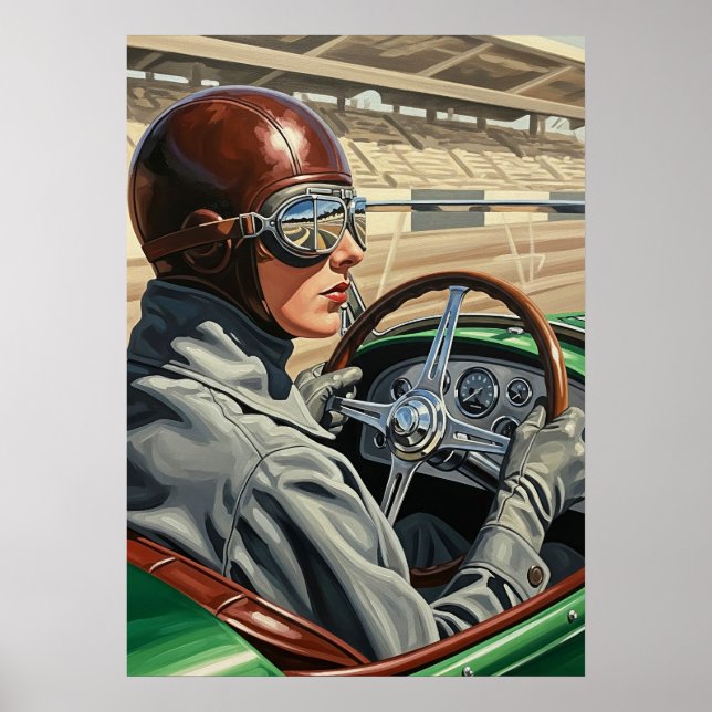 Affiche LA PILOTE DE COURSE - Original (Devant)