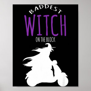 Affiche La pire sorcière du quartier - costume d'Halloween