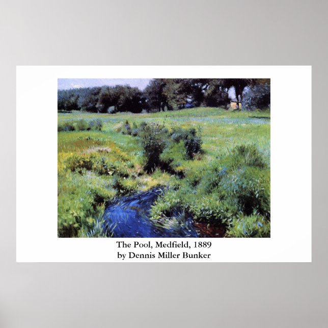 Affiche La piscine de Dennis Miller Bunker, Medfield (Devant)