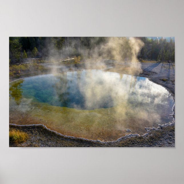 Affiche La piscine du matin, parc national de Yellowstone (Devant)