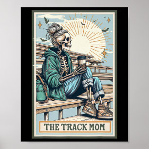 Affiche La Piste Maman Skeleton Tarot Card Runner M