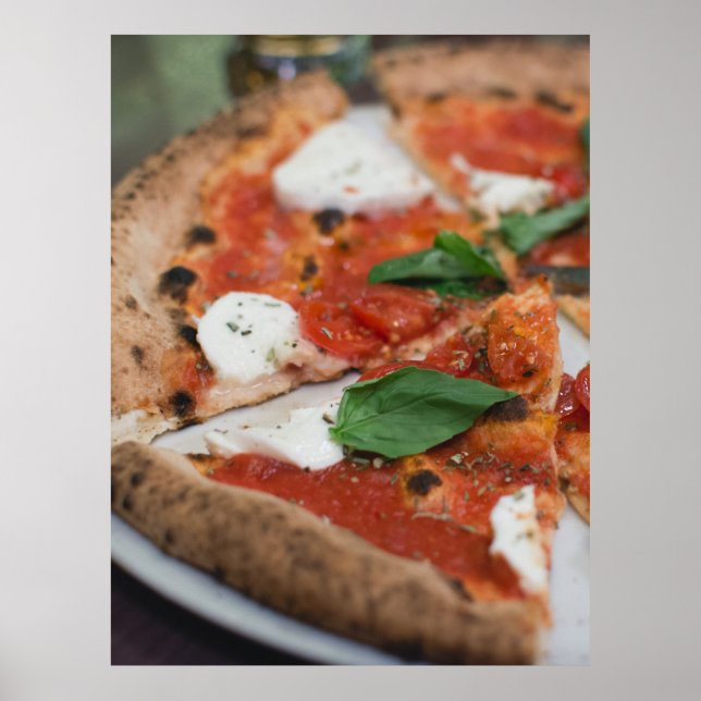 Affiche La pizza italienne Margherita (Devant)