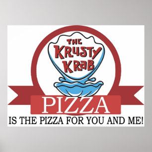 Affiche La pizza Krusty Krab