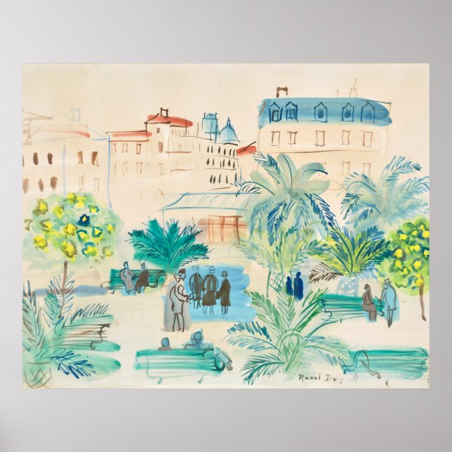Affiche La Place Arago | Raoul Dufy (Devant)
