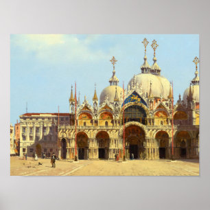 Affiche La place Saint-Marc, Venise