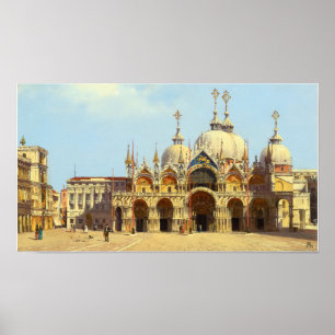 Affiche La place Saint-Marc, Venise