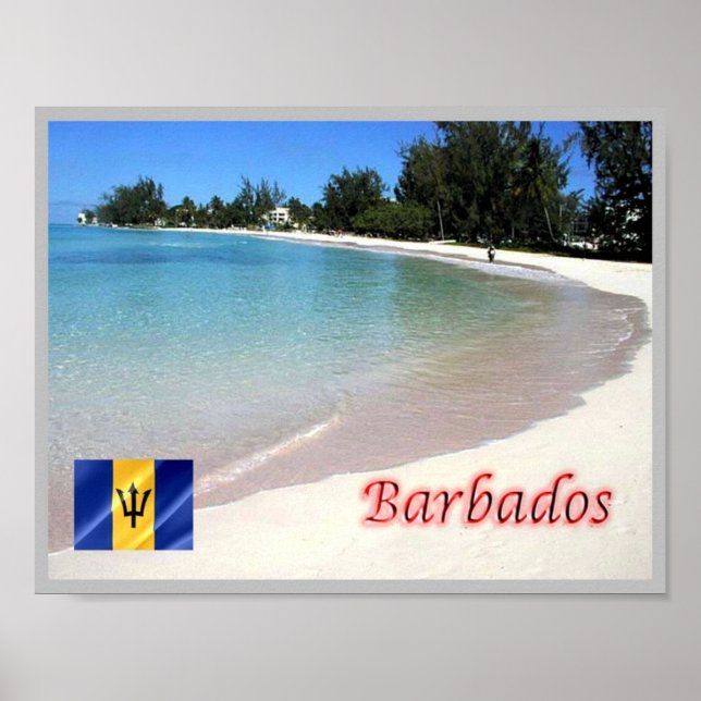 Affiche La plage - Barbade - (Devant)
