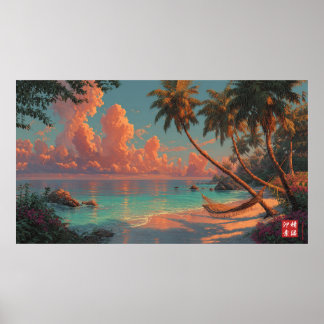 Affiche La plage cachée