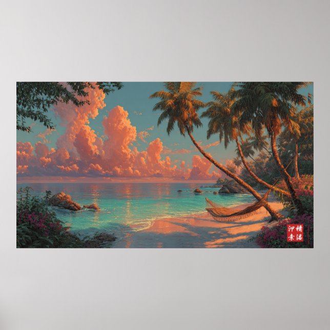 Affiche La plage cachée (Devant)