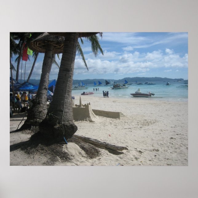 Affiche La plage de Boracay (Devant)
