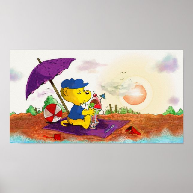 Affiche La plage de Ferald's Ice-Cream Delight (Devant)